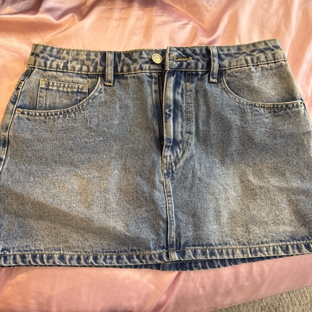 SHEIN Blue Denim Mini Skirt